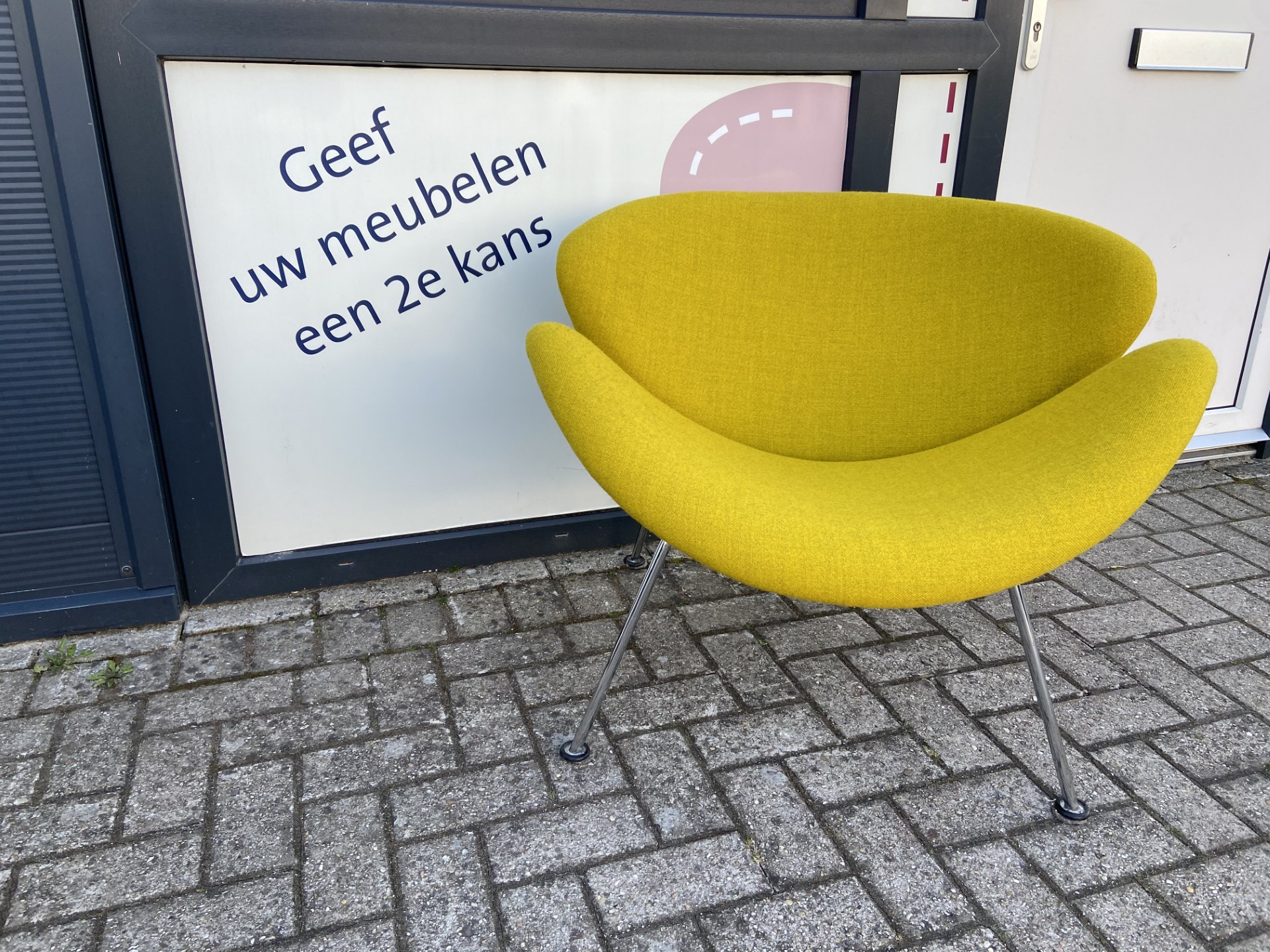 Orange Slice Artifort Opnieuw Bekleed Arends Stofferingen